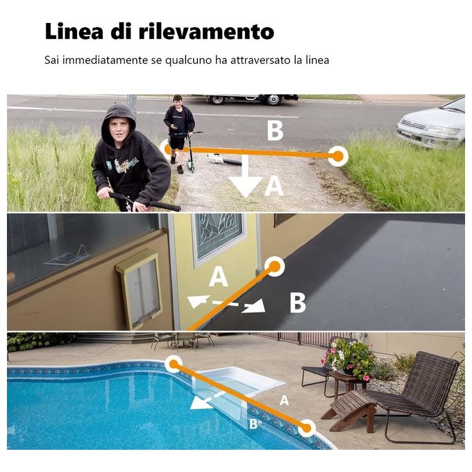 Imou IPC-F88FIP-V2 Knight Telecamera IP Wi-Fi 4K 8MP Rilevamento AI IP66 Sirena 110dB Visione Notturna colore Bianco