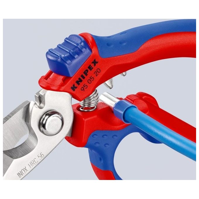 Knipex Forbice da Elettricista Angolata Rivestiti in Matieriale Bicomponente