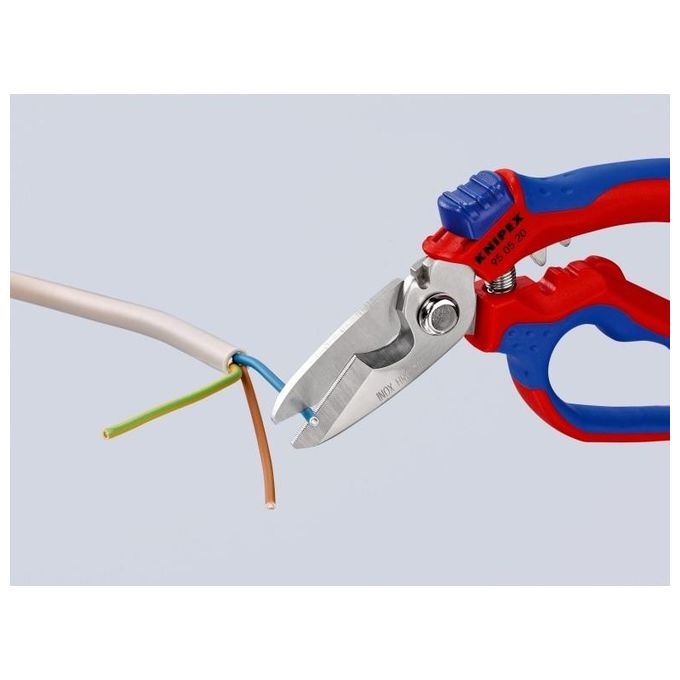 Knipex Forbice da Elettricista Angolata Rivestiti in Matieriale Bicomponente