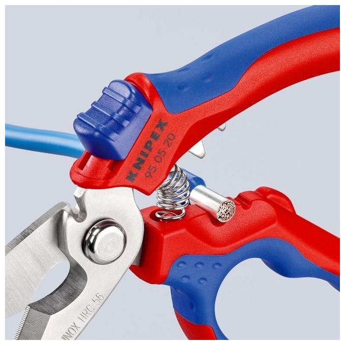 Knipex Forbice da Elettricista Angolata Rivestiti in Matieriale Bicomponente