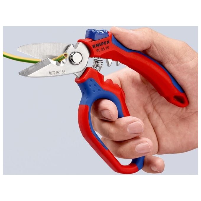 Knipex Forbice da Elettricista Angolata Rivestiti in Matieriale Bicomponente
