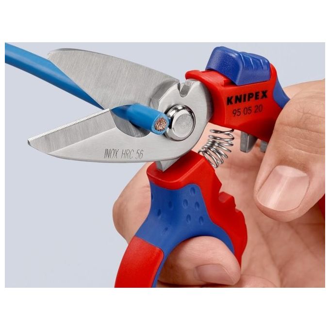 Knipex Forbice da Elettricista Angolata Rivestiti in Matieriale Bicomponente
