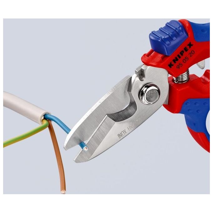 Knipex Forbice da Elettricista Angolata Rivestiti in Matieriale Bicomponente