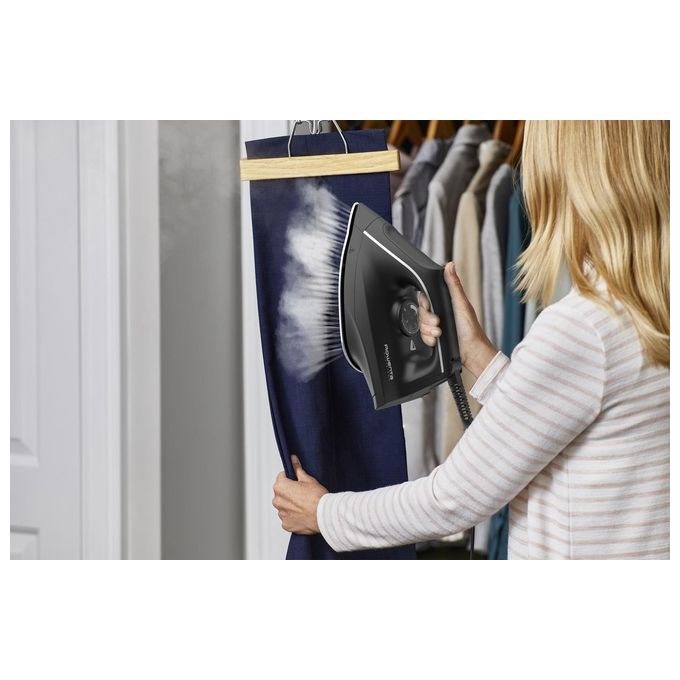 Rowenta VR5121 Easy Steam Ferro da Stiro a Caldaia 2400 W 1,4 L Vapore 230 g-min Anticalcare Modalita' Eco colore Nero Blu