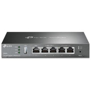 TP-Link ER605 Omada Router VPN Gigabit Multi-WAN 5 porte IPsec OpenVPN L2TP PPTP Firewall colore Nero