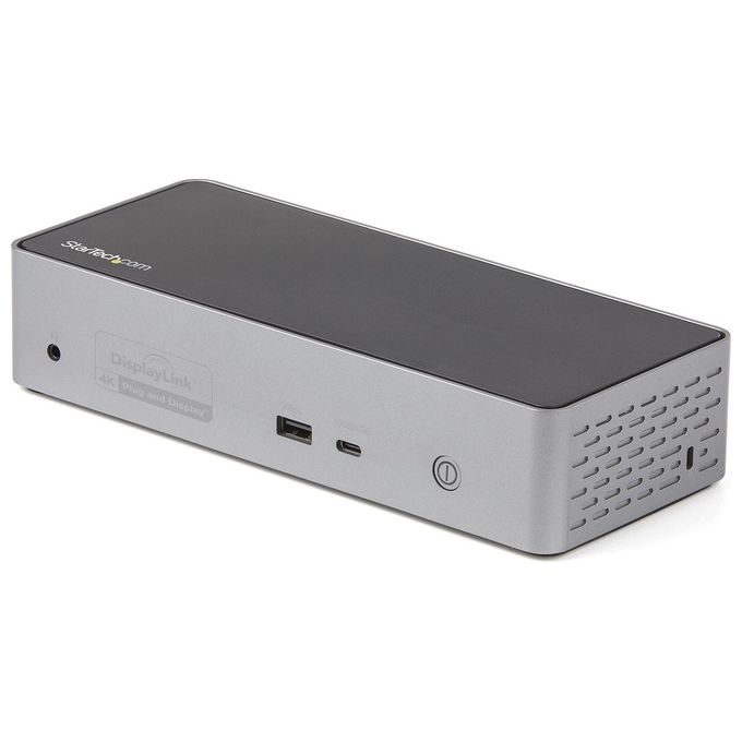 StarTech DK31C4DPPDUE Docking Station USB-C per Quad Monitor 4K 60Hz con Power Delivery 100W 4x HDMI 4x DisplayPort USB 3.2 Gen 2 Ethernet Gigabit colore Nero