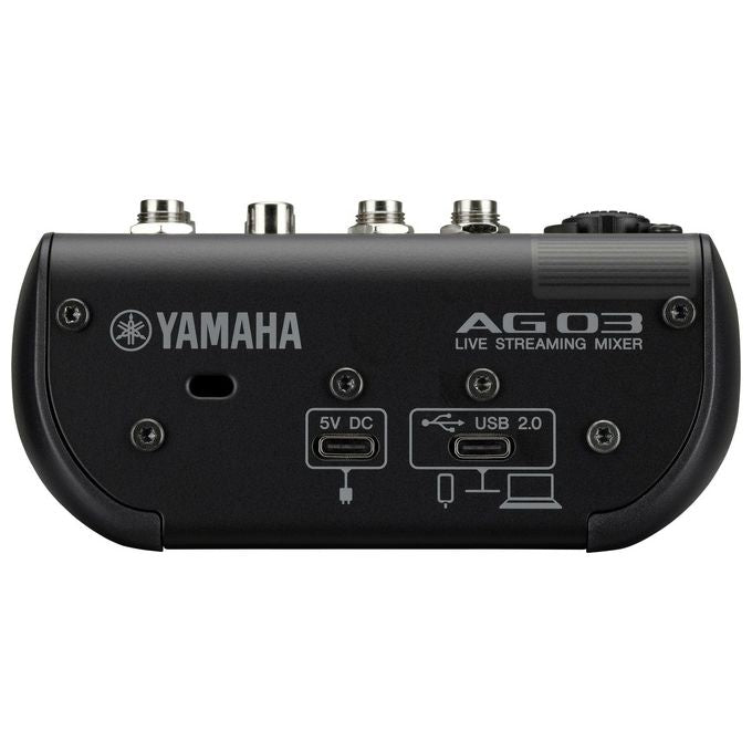 Yamaha AG03MK2 Mixer per Live Streaming Interfaccia Audio USB 3 Canali 24 bit 192 kHz colore Nero