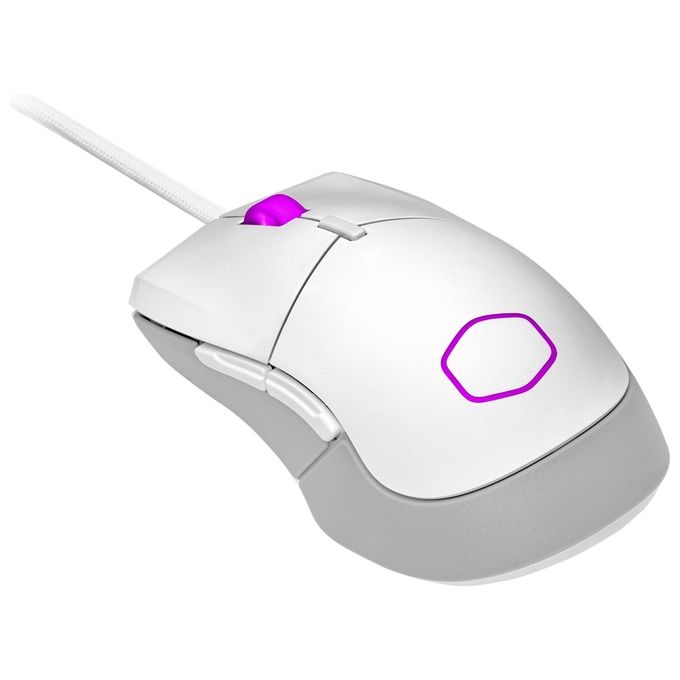 Cooler Master MM-310-WWOL1 MM310 Mouse da Gioco Cablato Ultraleggero 50g Sensore Ottico 12000 DPI 5 Pulsanti Programmabili RGB NVIDIA Reflex colore Bianco