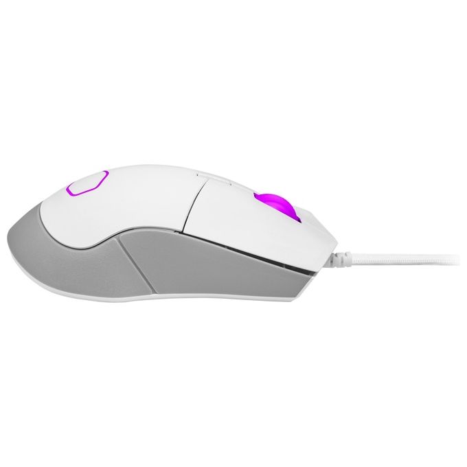 Cooler Master MM-310-WWOL1 MM310 Mouse da Gioco Cablato Ultraleggero 50g Sensore Ottico 12000 DPI 5 Pulsanti Programmabili RGB NVIDIA Reflex colore Bianco