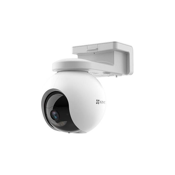 Ezviz HB8 Telecamera di Sicurezza IP Esterno Wi-Fi Pan-Tilt 2K+ 4 MP Batteria 10400 mAh eMMC 32 GB IP67 colore Nero Bianco