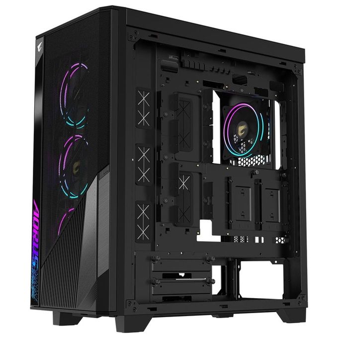 Gigabyte CAGB-AC500G-ST AORUS C500 Case PC Mid Tower Compatibilita' E-ATX Vetro Temperato 3 Ventole Anteriori 1 Posteriore RGB colore Nero