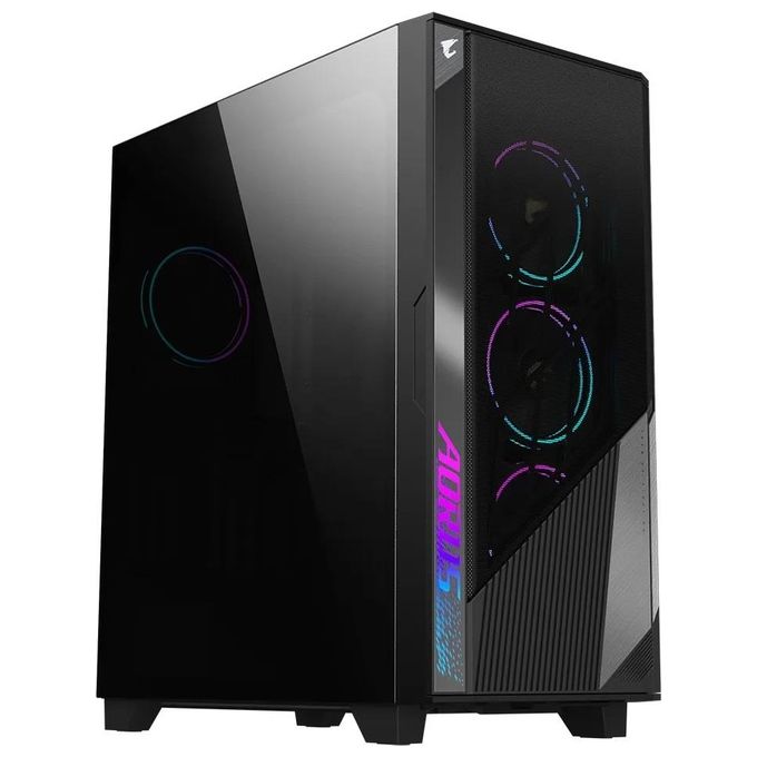 Gigabyte CAGB-AC500G-ST AORUS C500 Case PC Mid Tower Compatibilita' E-ATX Vetro Temperato 3 Ventole Anteriori 1 Posteriore RGB colore Nero