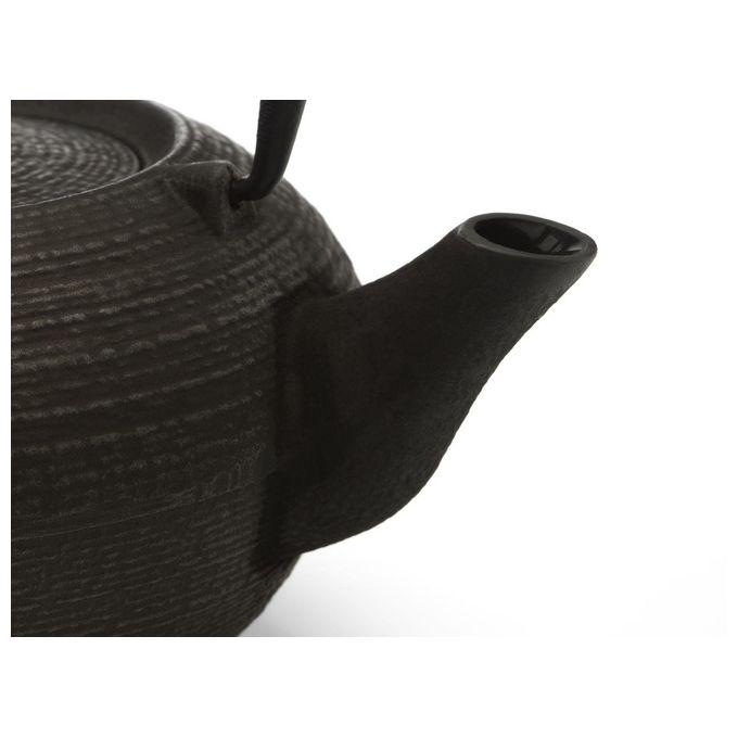 Bredemeijer 153012 Tibet Teiera in Ghisa con Filtro Acciaio Inox 1,2 L colore Nero