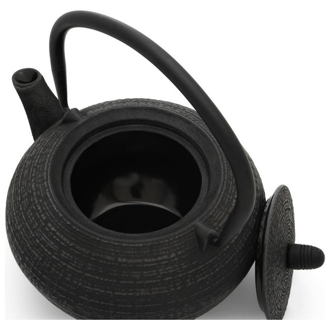 Bredemeijer 153012 Tibet Teiera in Ghisa con Filtro Acciaio Inox 1,2 L colore Nero