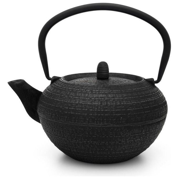 Bredemeijer 153012 Tibet Teiera in Ghisa con Filtro Acciaio Inox 1,2 L colore Nero