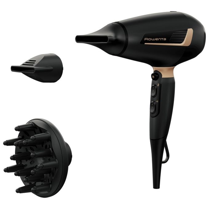Rowenta CV8840 Pro Expert Asciugacapelli 2200 W Ionico 2 velocita' 3 temperature Diffusore Concentratore colore Nero Rame