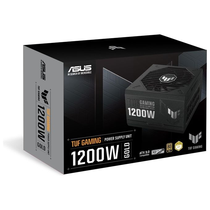 ASUS 90YE00S0-B0NA00 TUF Gaming Alimentatore 1200W 80+ Gold Modulare Componenti Militari Ventola Axial-tech colore Nero