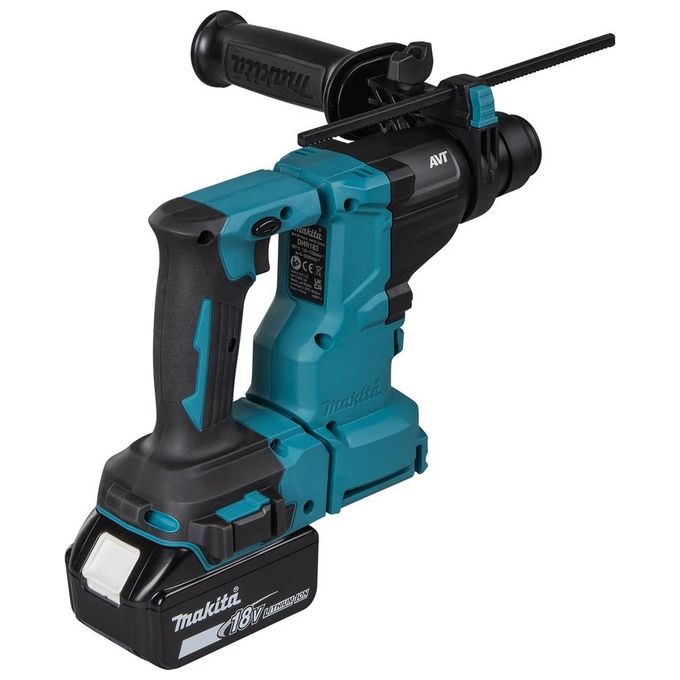 Makita DHR183RTWJ Martello Perforatore SDS-plus 18V Batteria 1,7 J Motore Senza Spazzole Luce Integrata Impugnatura Antivibrazioni colore Nero Verde
