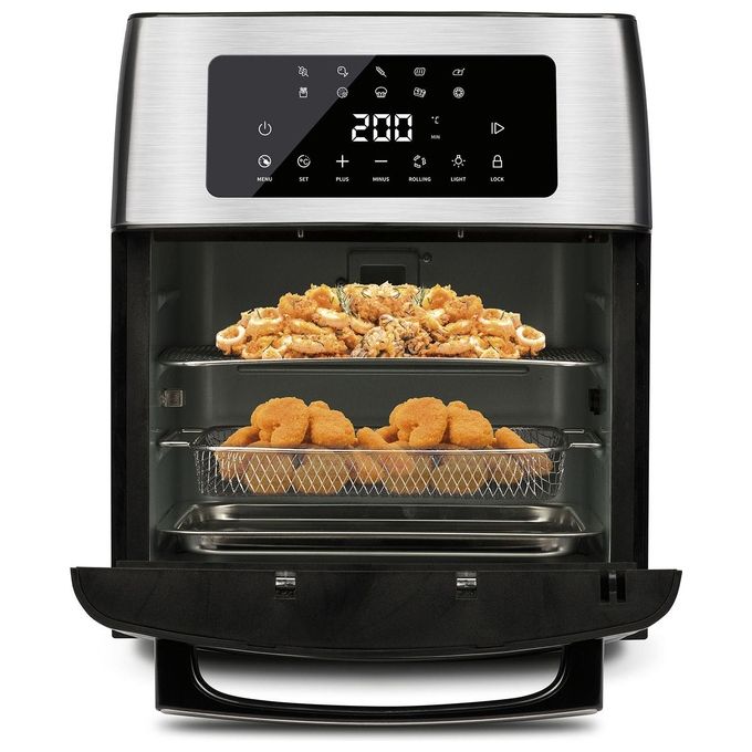 G3 Ferrari G1018200 Friggisano EVO Friggitrice ad aria 15 L 1700W 10 programmi Display digitale colore Nero