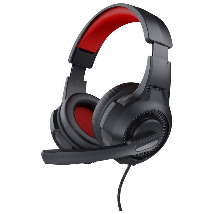 Trust 24785 Cuffia a Padiglione Gaming Nero-Rosso