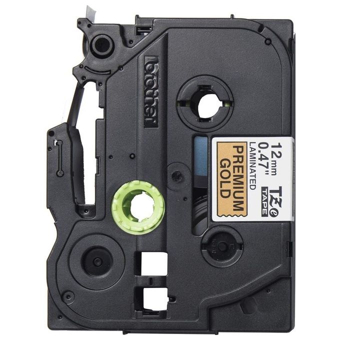 Brother TZe-PR831 Nastro per Etichettatrice Nero Dorato