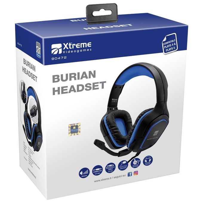 Xtreme Videogames Cuffia Gaming  2.0 Burian