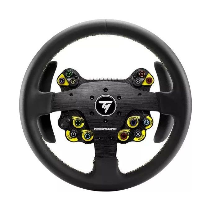 Thrustmaster Evo Racing 32R Volante da Corsa in Pelle Nero-Giallo per PC e Console