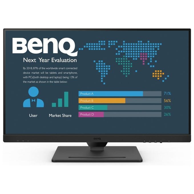 BenQ 840261 BL2790QT Monitor PC 27'' Quad HD 2560 x 1440 Pixel IPS LED con USB-C Altoparlanti Integrati colore Nero