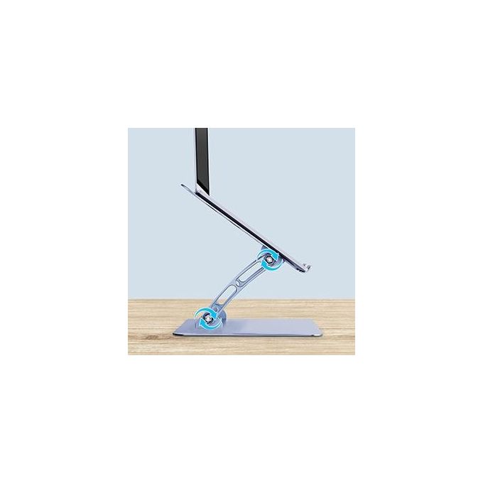 Atlantis P022-LS01-AP Supporto per Computer Portatile in Alluminio con Altezza Regolabile da 0 a 9 cm e Inclinazione da 0° a 90° colore Argento