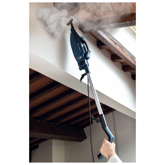 Ariete 4175-01 Steam Mop Foldable Scopa a Vapore 10 in 1 Pieghevole 1500W 0.35L autonomia 18 min colore Blu