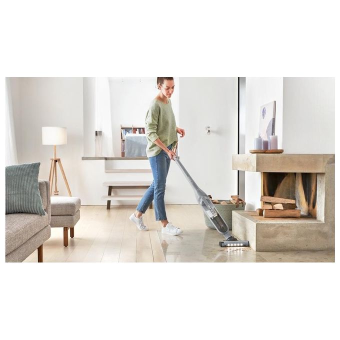 Bosch BBH3K2801 Serie 4 Aspirapolvere a bastone 2 in 1 Senza sacchetto Autonomia 55 min Batteria 25,2 V colore Argento