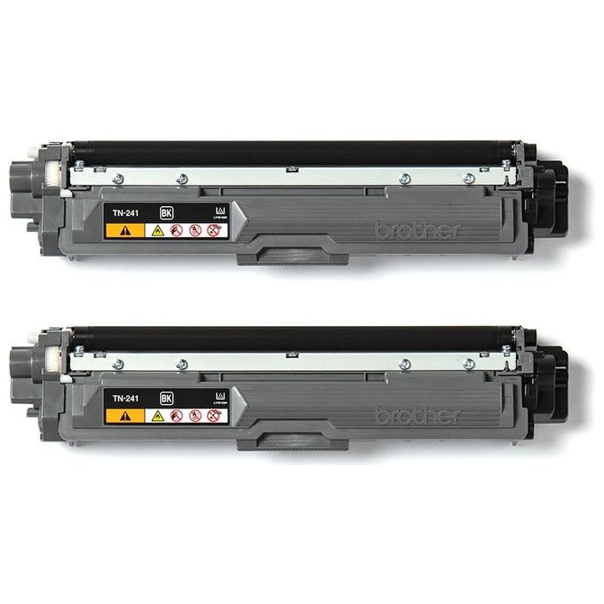 Brother TN241BKTWIN Toner Originale Nero Multipack 2 Pezzi Resa 2500 Pagine Ciascuno colore Nero