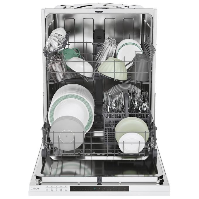 Candy CI 3E7L0W2 Rapido' Lavastoviglie a scomparsa totale 13 coperti Classe E 47dB Wi-Fi Motore Inverter (82x60x56 cm) colore Bianco