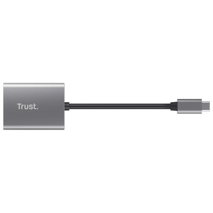 Trust Dalyx Lettore Rapido di Schede Usb Type-C Alluminio