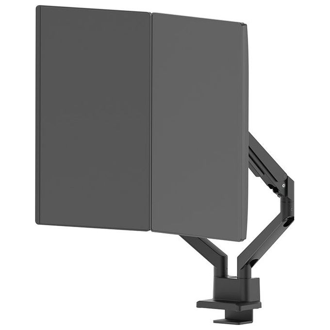 Neomounts DS70-250BL2 NEXT Slim Braccio per Monitor 2 Schermi Fino a 32'' Regolazione Molla a Gas 180° Stop colore Nero