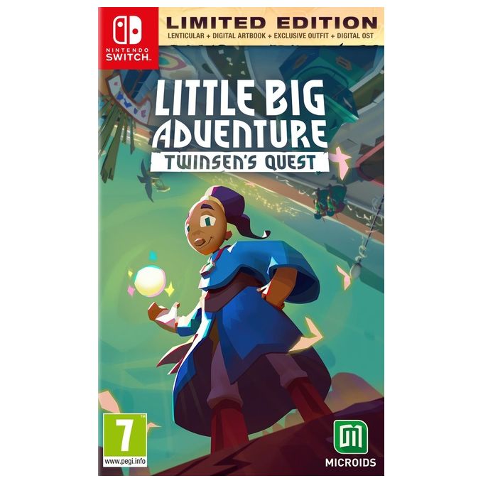 Microids 3701529505638 Little Big Adventure Twinsen's Quest Limited Edition Videogioco per Nintendo Switch genere Avventura modalita' Singleplayer lingue Inglese Polacco colore Nero