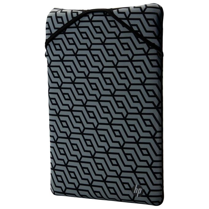 HP Protective Reversibile Sleeve per Notebook fino a 15.6'' Design Reversibile Geometrico-Nero