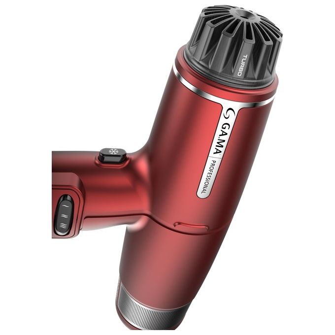 Ga.ma PH6030.RD iQ Lite Asciugacapelli 1500 W Tecnologia Ionica Oxy-Active Motore Brushless 2 Velocita' 3 Temperature Diffusore colore Rosso