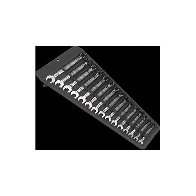 Wera 6003 Joker 15 Set Assortimento Chiavi a Forchetta e Poligonali Metrico 15 Pezzi