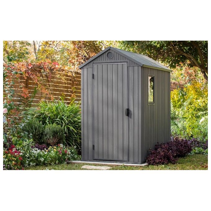 Keter Casetta da Giardino Darwin 4x6 125,8x184,5x205cm Marrone Effetto Legno EVOTECH+