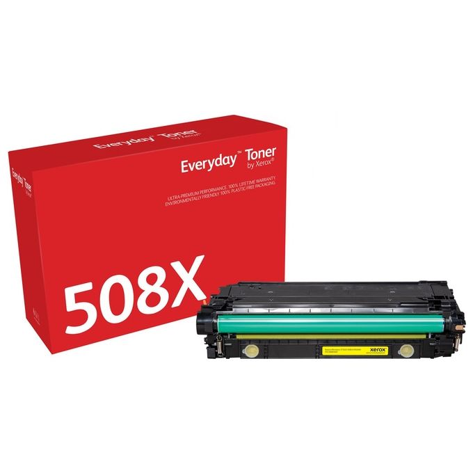 Xerox 006R03681 Toner Everyday Giallo Compatibile con HP 508X CF362X Alta Resa 9500 Pagine colore Giallo