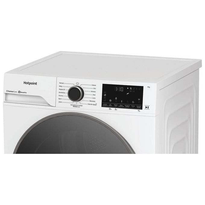 Hotpoint HPT 96D BS IT Délica Asciugatrice Pompa di Calore 9 Kg Classe A Wi-Fi 60 dB (85x60x67 cm) colore Bianco