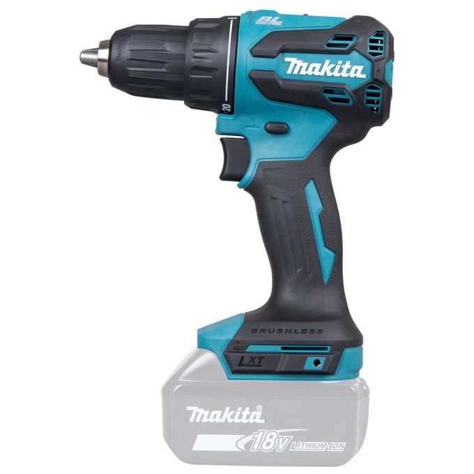 Makita DDF490Z Trapano Avvitatore Brushless Velocita' 1900 rpm Coppia 65 Nm 20 Impostazioni Colore Blu Nero