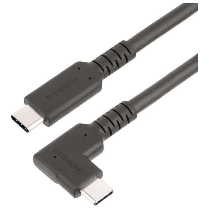 Startech.com Cavo Usb-c Angolare Robusto da 1mt Cavo di Trasferimento Dati Usb Type-c ad Angolo Retto