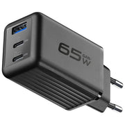 Cellularline ACHUSBGAN3PD65WK Multipower Micro Caricabatterie GaN 65W 3 Porte USB-C Power Delivery colore Nero