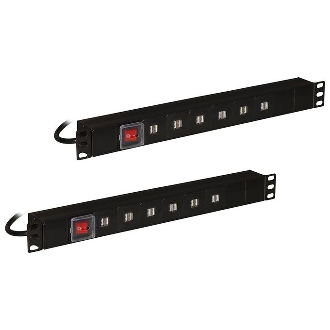 LINK LKSCA163 Armadio Alloggiamento 16 Notebook o Tablet con 2 Multiprese 16 Porte USB 5 Volt 3,4A e 8 Prese 220 Volt Universali Ita-Schuko colore Nero