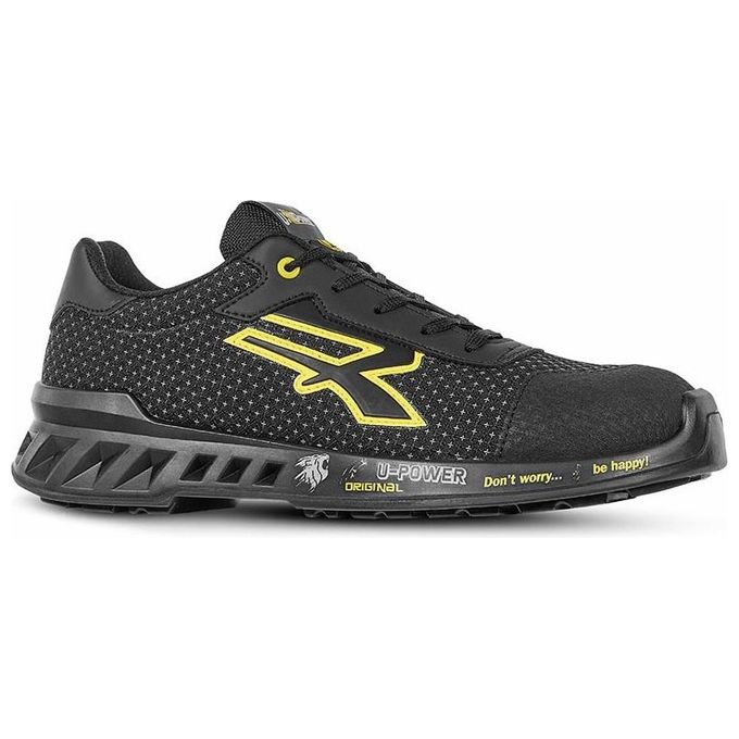 U-power RV2001446 Matt Scarpe Antinfortunistiche S3 SRC CI ESD Puntale Alluminio AirToe Tomaia PUTEK taglia 46 colore Nero Giallo