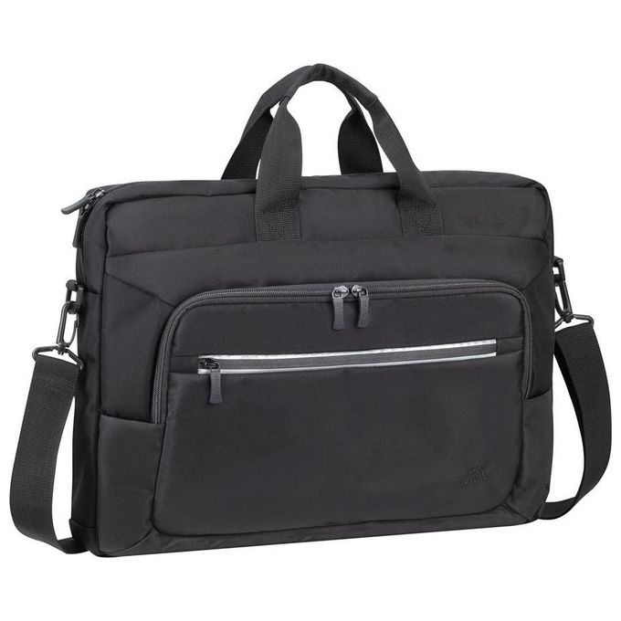 Rivacase 7531 Alpendorf Borsa Ventiquattrore per Notebook fino a 16'' in Poliestere Riciclato RPET con Tasca Imbottita e Tracolla Rimovibile colore Nero
