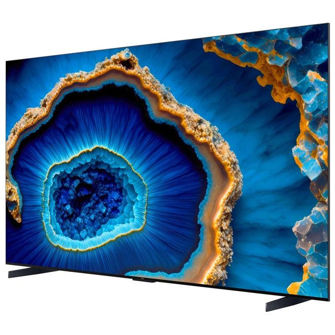 TCL 98C805 C805 Smart TV 98'' Mini LED QLED 4K 144Hz Google TV Dolby Vision IQ HDR10+ colore Nero