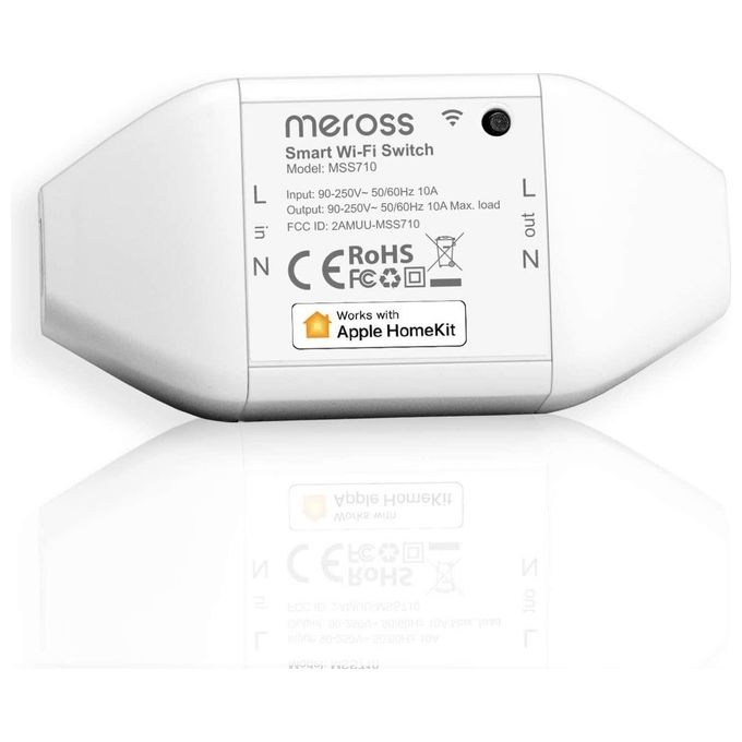 Meross MSS710HK Interruttore Smart WiFi Universale 10A 220V HomeKit Alexa Google Home colore Bianco